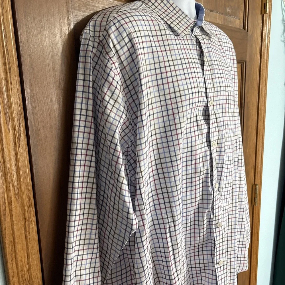 ALX New York Mens Long Sleeve Plaid Button Down Shirt Size‎ XL